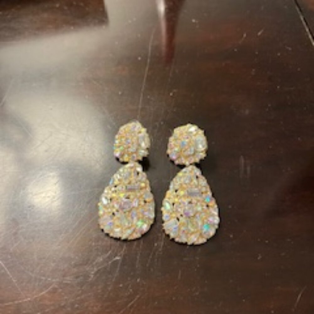 Bridal crystal earrings